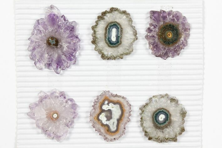 Lot: ~ Amethyst Stalactite Slices ( Pieces) #101656
